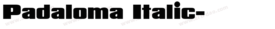 Padaloma Italic字体转换